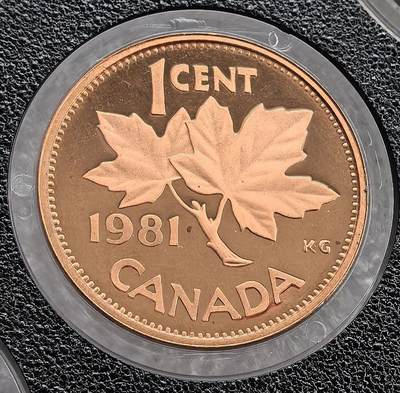 外国优质老铜币高银银币，周六九点倒数截拍，满百包邮，持续收拍 - 精制1981 年加拿大 1 分铜币，正面为伊丽莎白二世头像，背面饰加拿大象征枫叶，设计简约经典。铜质光泽温润，品相完好，枫叶图案辨识度高，是英联邦加国货币收藏的特色佳品，兼具艺术与收藏价值。