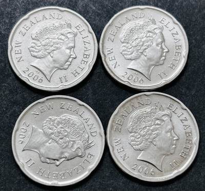 文馨钱币收藏 2026新年第五场（第 291 场）【长期接代拍品】 - 全新 2006 年新西兰土著人 20 分 4 枚