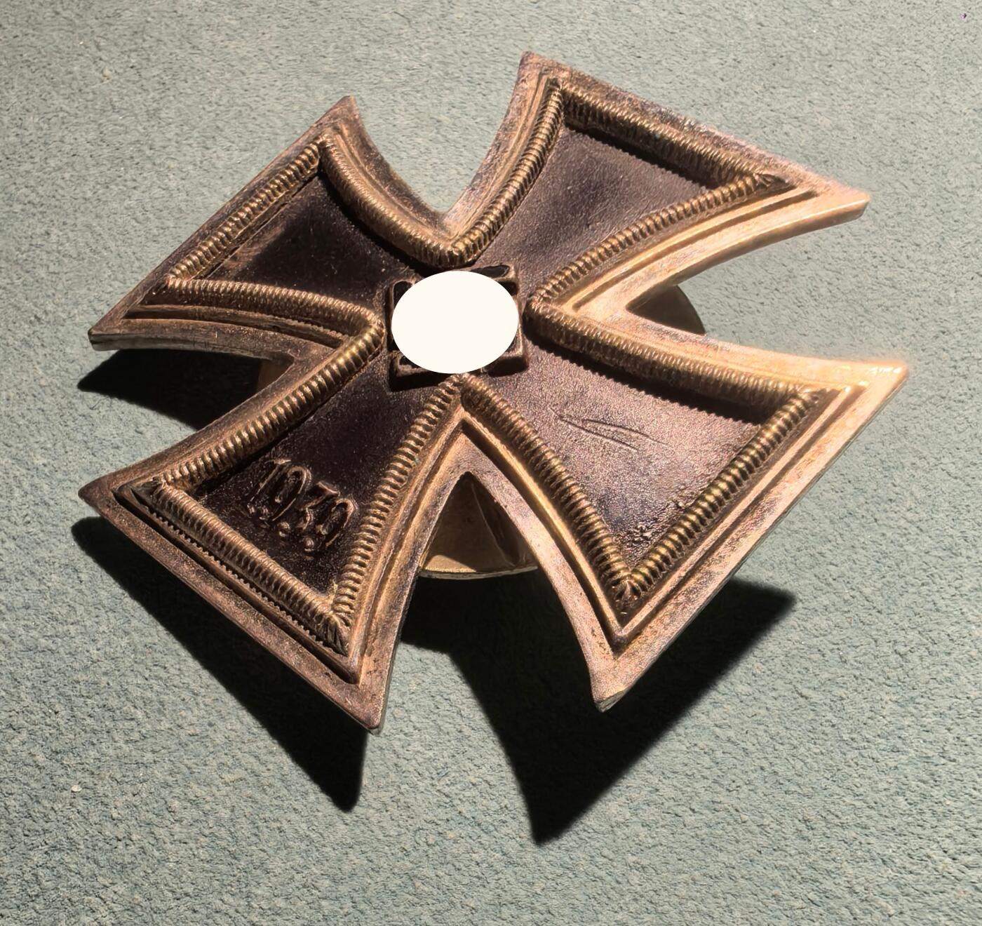 盛世勋华——号角文化勋章邮票专场拍卖第302期 德国（1939）一级铁十字勋章 少见圆盘版 带L58厂标（Rudolf Souval, Wien）