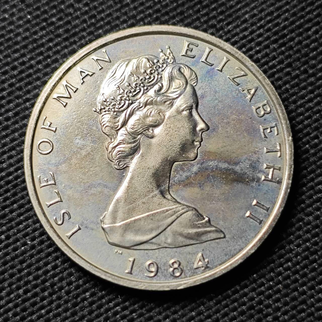 KK钱币收藏小铺  第400期  百期特拍（四拍之四）2月预留时间 周末发货   1984马恩岛10便士