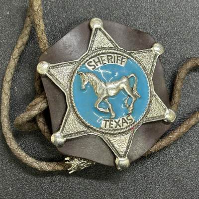 西秦中古拍卖第七十四期 - 美国德克萨斯州骑警警长警徽 早期版