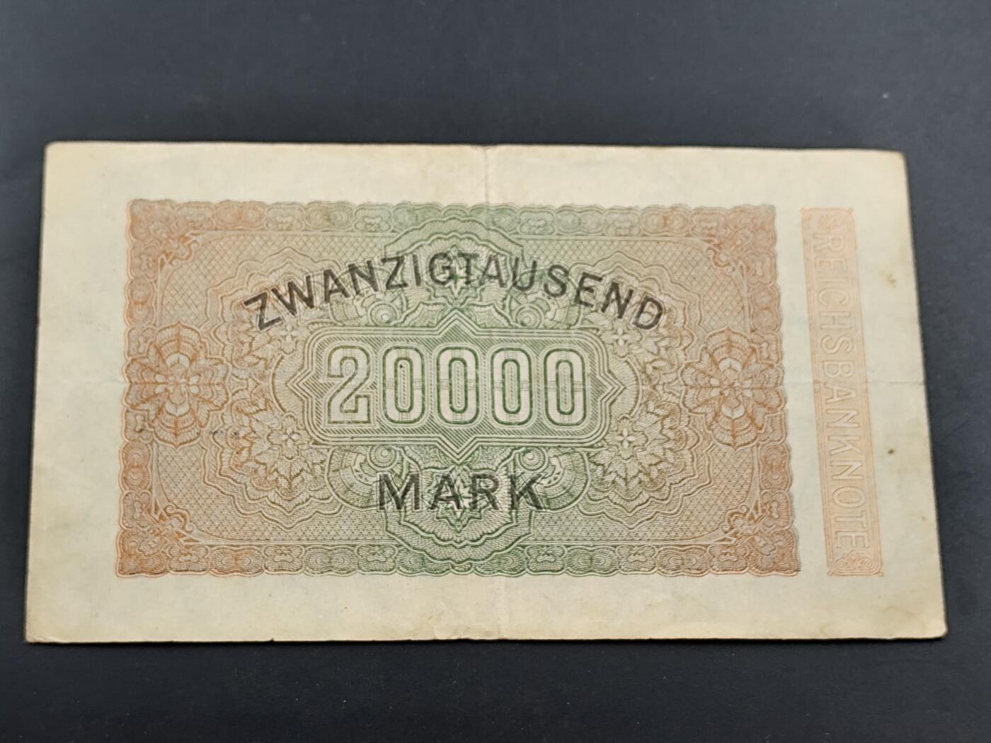 1月25日徽章钱币专场 德国2万德国马克纸币