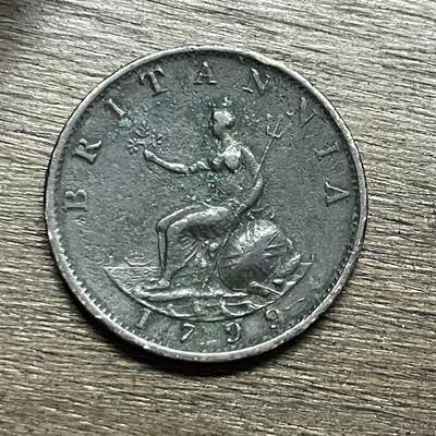 【本场4.12号发货】★第145加场★精品硬币 套币专场 不寄存，200包邮。不满200元，支付5元运费。《接受代拍 代送NGC评级》 - 81【无寄存】1799 乔三 半便士 铜币