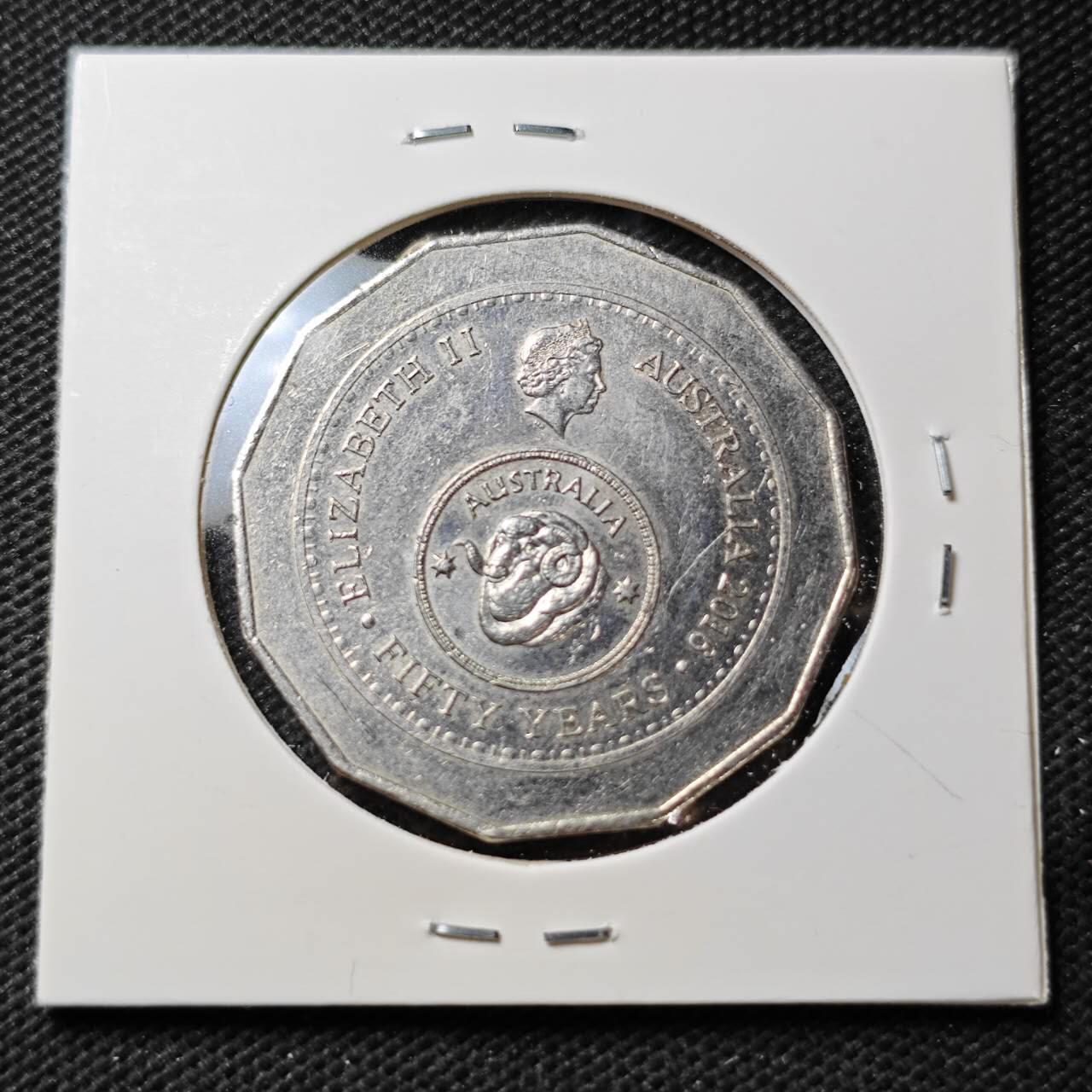 KK钱币收藏小铺  第389期  2月预留时间 周末发货  2016澳大利亚50分纪念币