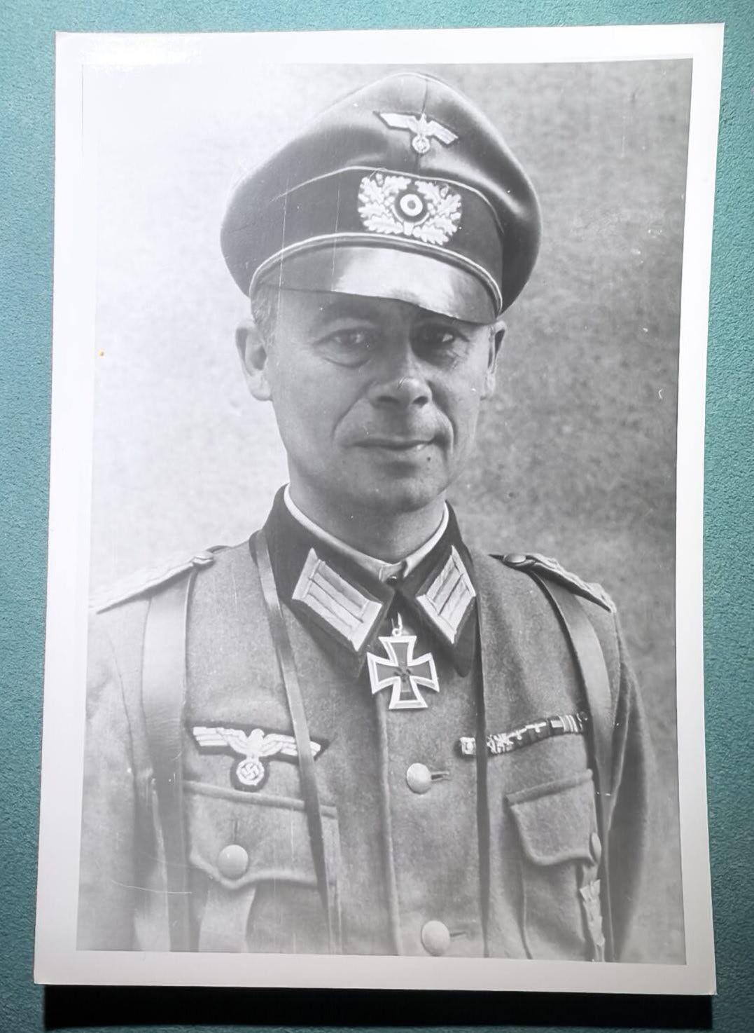 盛世勋华——号角文化勋章邮票专场拍卖第302期 德国（1939）骑士十字勋章获得者照片 陆军中校 佩戴骑士十字勋章/一级铁十字勋饰等