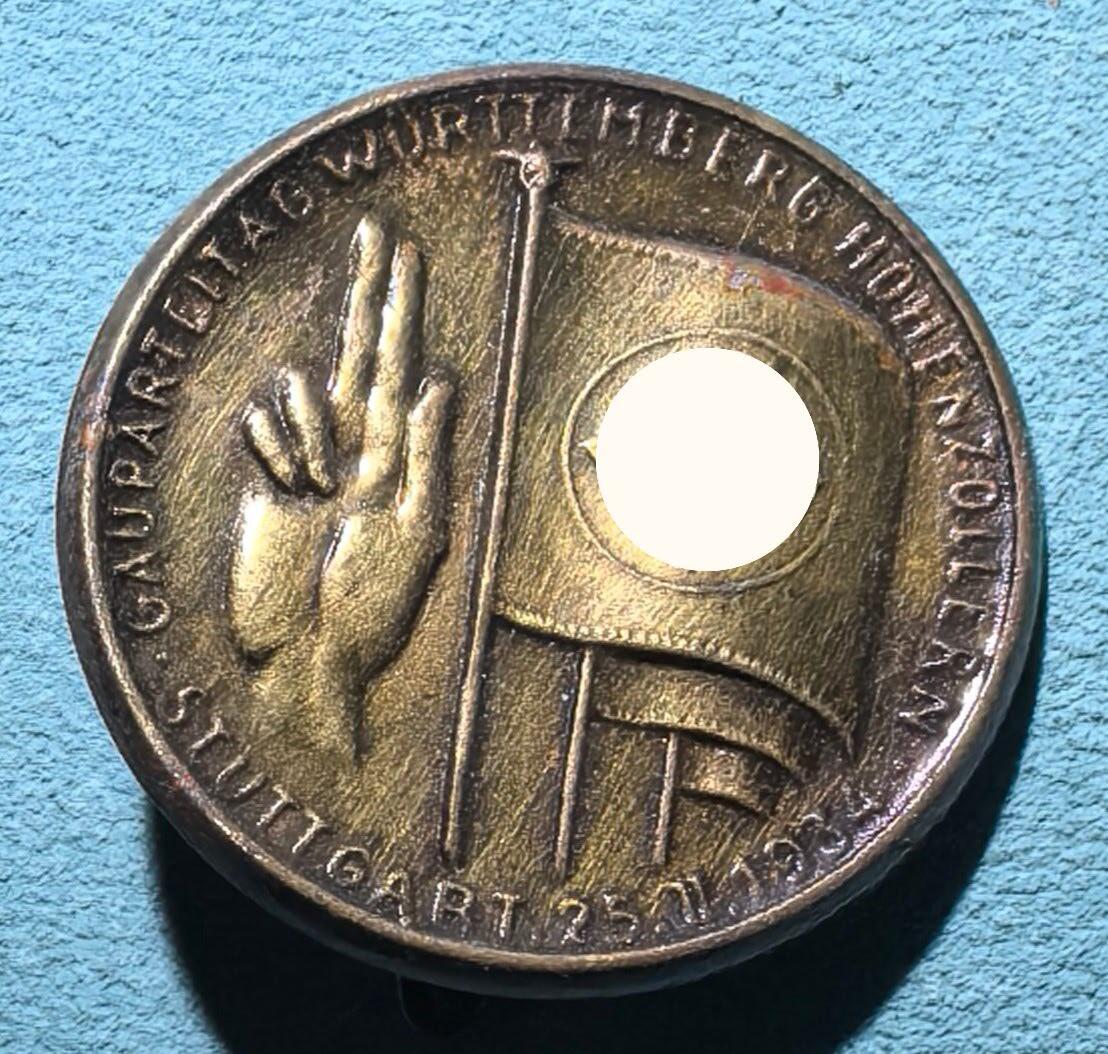 盛世勋华——号角文化勋章邮票专场拍卖第302期 德国（1939）符腾堡-霍亨索伦大区1934年大区日纪念证章 极为少见