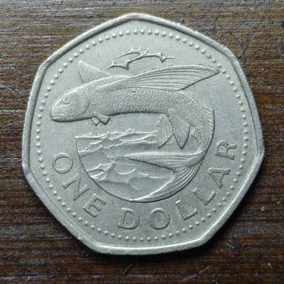 【铜匠收藏】★第140场★散币场。不寄存，30包邮。不满30元，支付5元运费。《接受代拍 代送NGC评级》 - 99【无寄存】巴巴多斯 1994年 1元