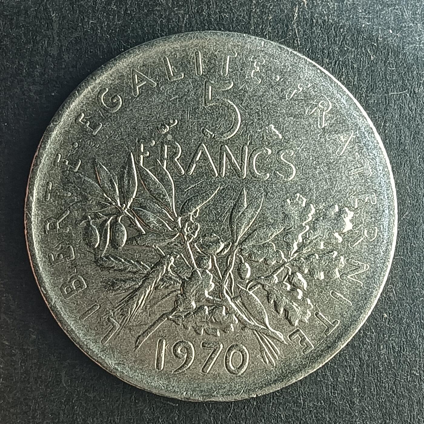 逸泉钱币2026第十五场世界钱币纪念币纸钞A883-1213A 1092 法国5法郎播种少女