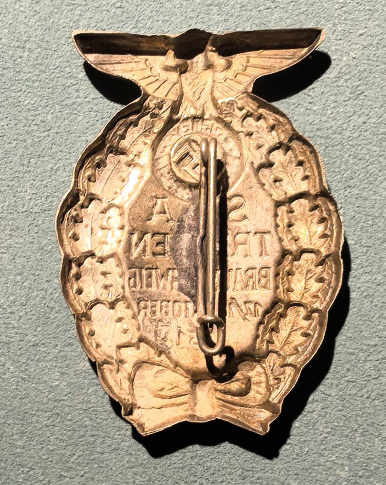 盛世勋华——号角文化勋章邮票专场拍卖第302期 德国（1939）1931年10月冲锋队不伦瑞克大游行纪念证章