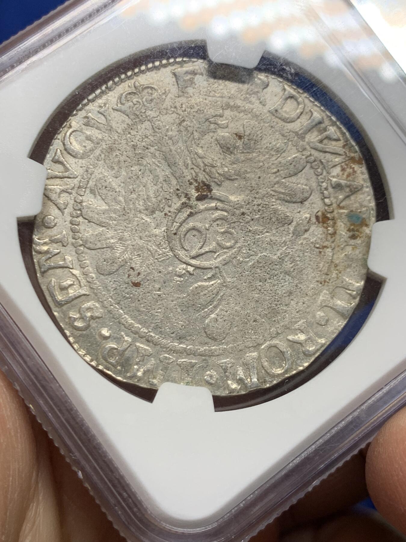 《竞宝斋》第462场 周日，周一，2场连拍 （全场包邮）欢迎送拍 NGC AUD 埃姆登 神圣罗马帝国自由市 费迪南三世时期 28斯图弗（即2/3泰勒）