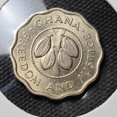 KK钱币收藏小铺  第390期  2月预留时间 周末发货 -  1967加纳2.5比塞瓦