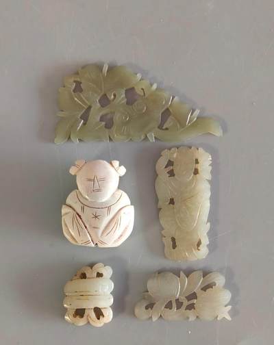 上海都达杂项专场九（全场包邮） - 清 各式旧玉、玛瑙 5件1-38