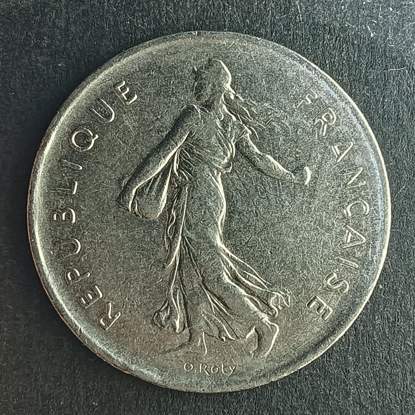 逸泉钱币2026第十五场世界钱币纪念币纸钞A883-1213A 1092 法国5法郎播种少女