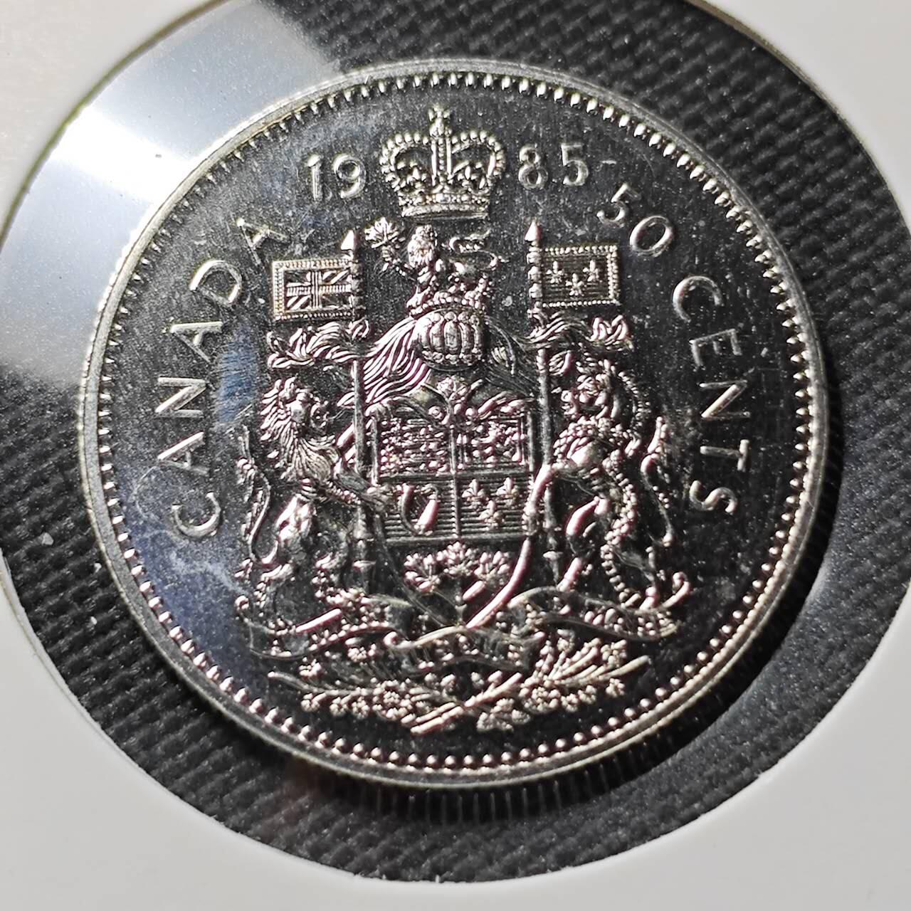 KK钱币收藏小铺  第390期  2月预留时间 周末发货  1985加拿大50分精制币