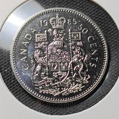 KK钱币收藏小铺  第390期  2月预留时间 周末发货 -  1985加拿大50分精制币