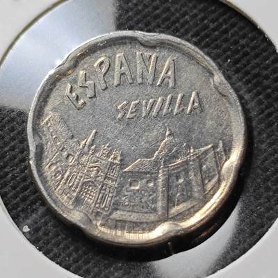 KK钱币收藏小铺  第389期  2月预留时间 周末发货 -  西班牙50比塞塔纪念币