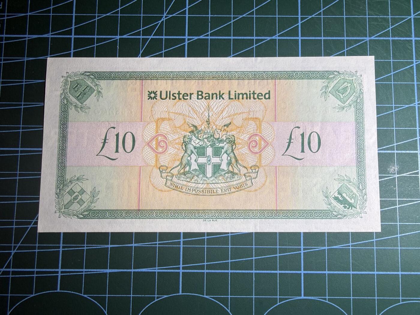 【炜奕收藏】，第五十八期，英属第三场 2008年北爱尔兰阿尔斯特银行10镑，UNC品相