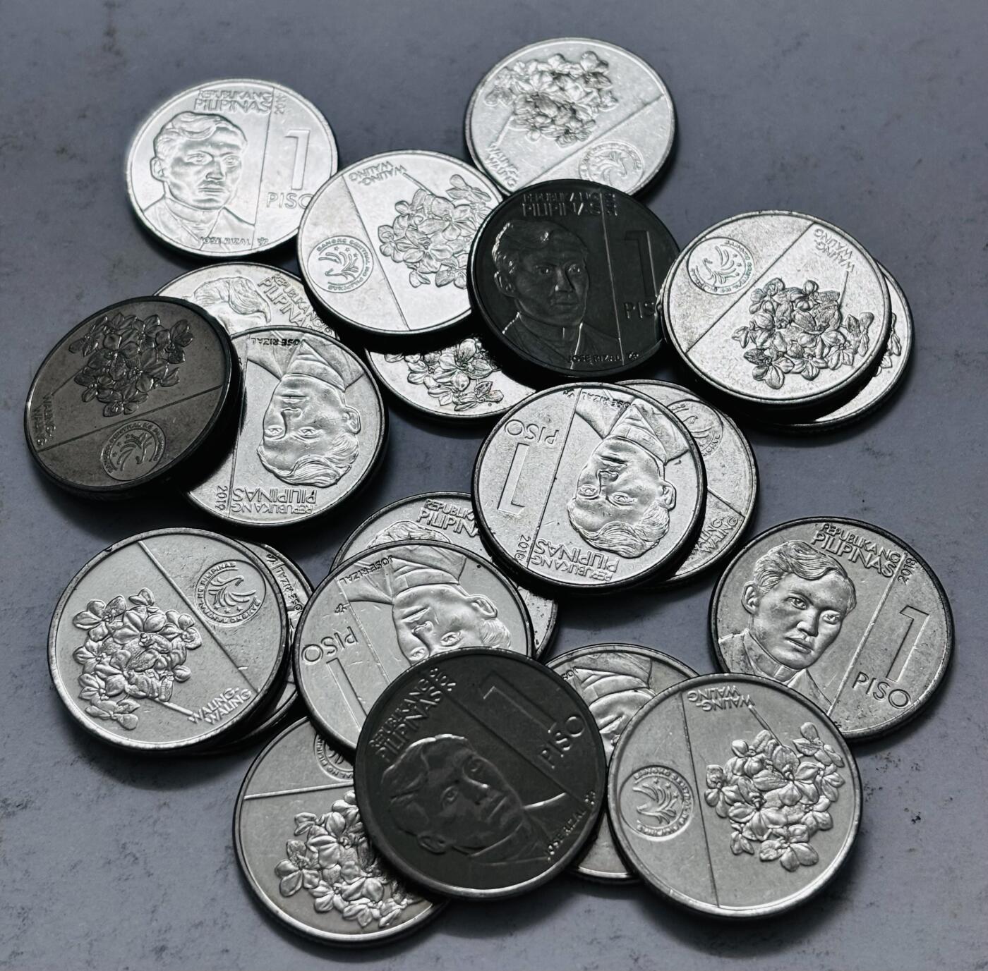 文馨钱币收藏 2026新年第五场（第 291 场）【长期接代拍品】 新版菲律宾 1 比索 21 枚