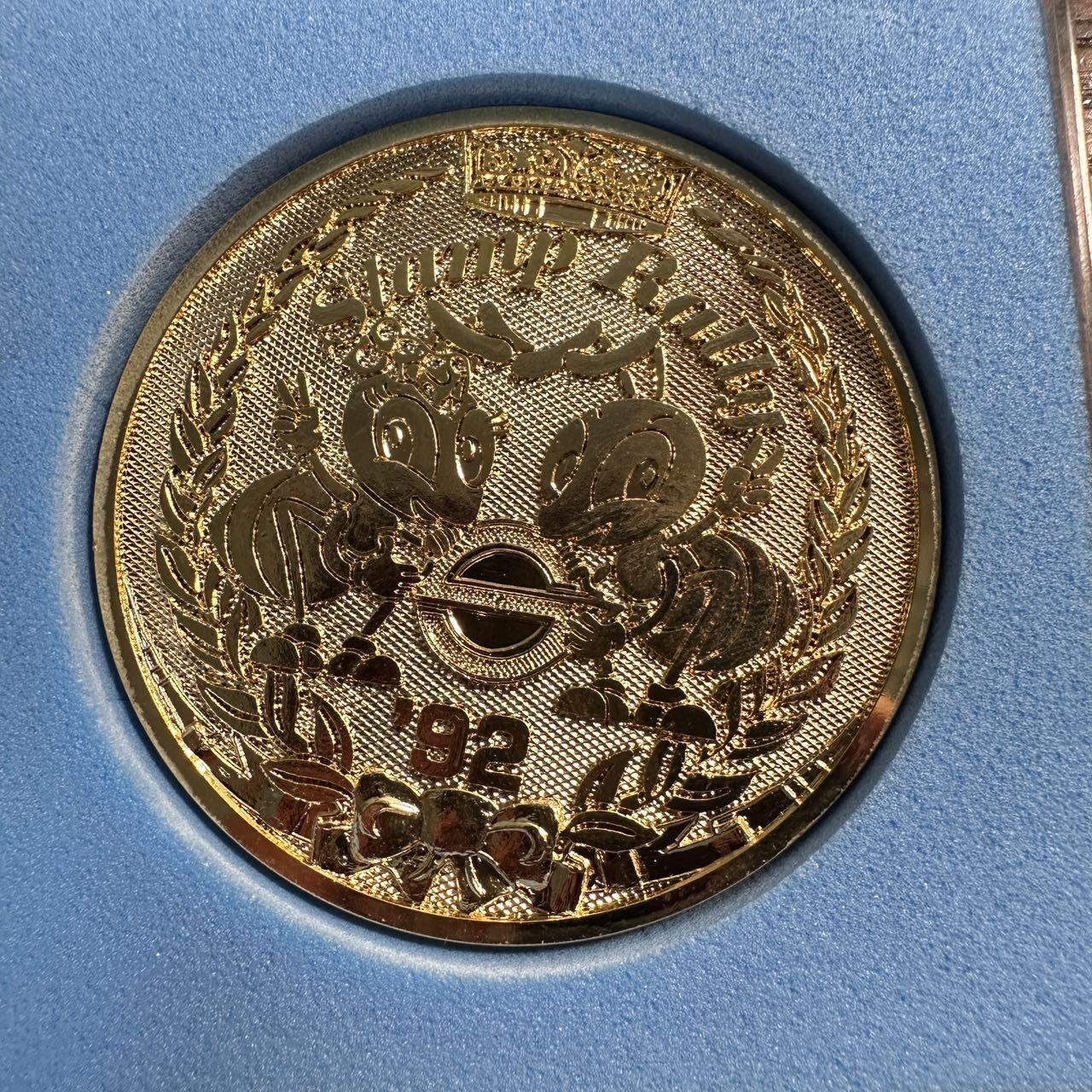 蒂克钱币-第57场 日本章 企业章拍卖  帝都高速度交通营团（现东京地下铁）镀金纪念章 58mm 64g