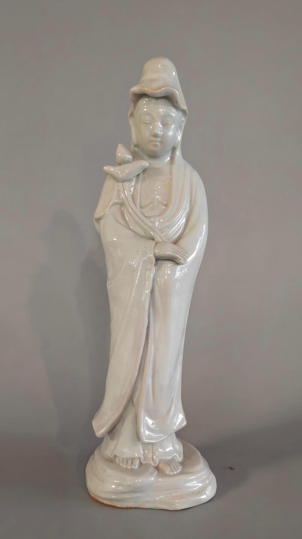 上海都达杂项专场九（全场包邮） 清 白釉观音1-115