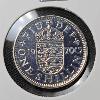 KK钱币收藏小铺  第390期  2月预留时间 周末发货 -  1970英国1先令 精制币