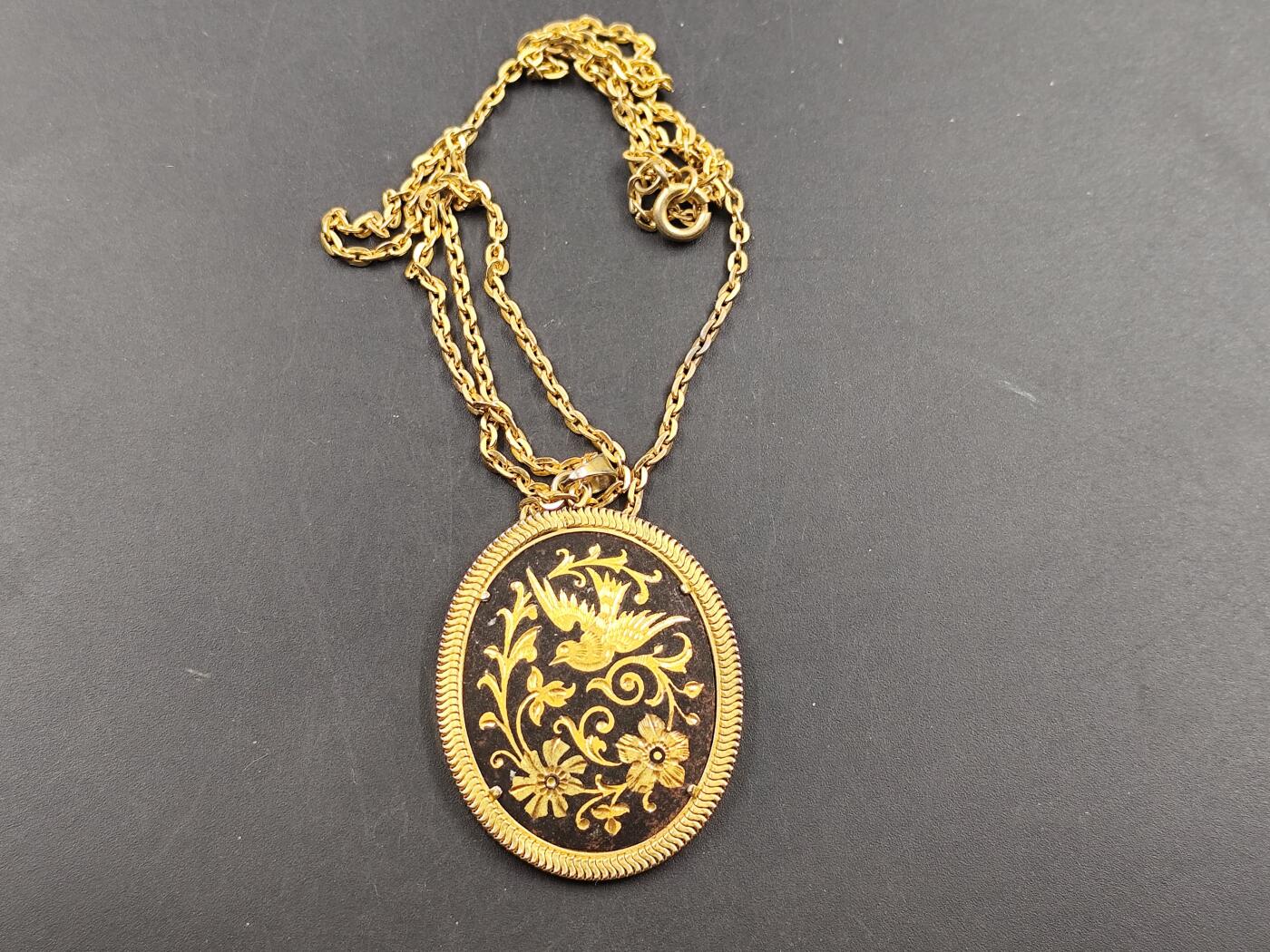 1月25日徽章钱币专场 大马士革错金项链 