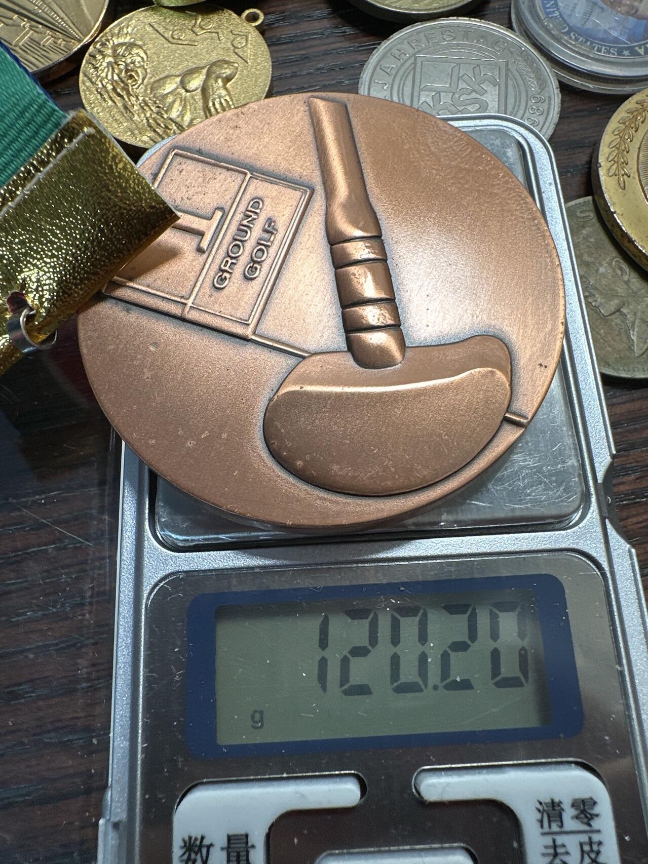 蒂克钱币-第57场 日本章 企业章拍卖  日本 高尔夫铜章59mm 120g