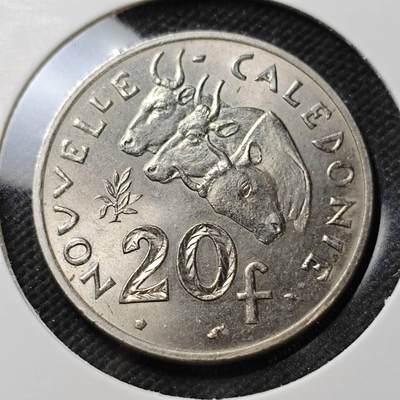 KK钱币收藏小铺  第389期  2月预留时间 周末发货 -  1977法属新喀里多尼亚20法郎