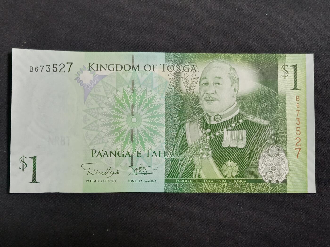 【游宝拍卖】乙巳蛇年第112期 周二集拍 汤加-1潘加【图普五世 全新UNC】