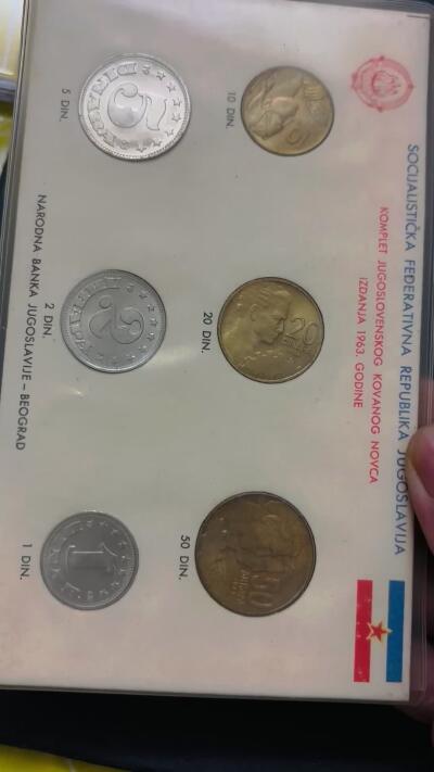 文馨钱币收藏 2026新年第五场（第 291 场）【长期接代拍品】 少见全新前南斯拉夫老版硬币一套