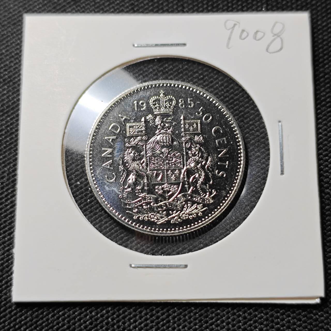 KK钱币收藏小铺  第390期  2月预留时间 周末发货  1985加拿大50分精制币