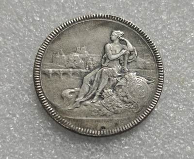 瓶子🏺第227期拍卖会 -  19世纪法国商业女神JETON银质代币章  17.62克  17.62×0.95×27=451.953