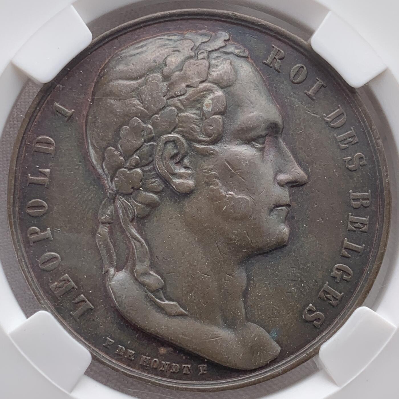 掌中浮雕-藏着的欧洲第051场 利奥波德一世铜章，46mm