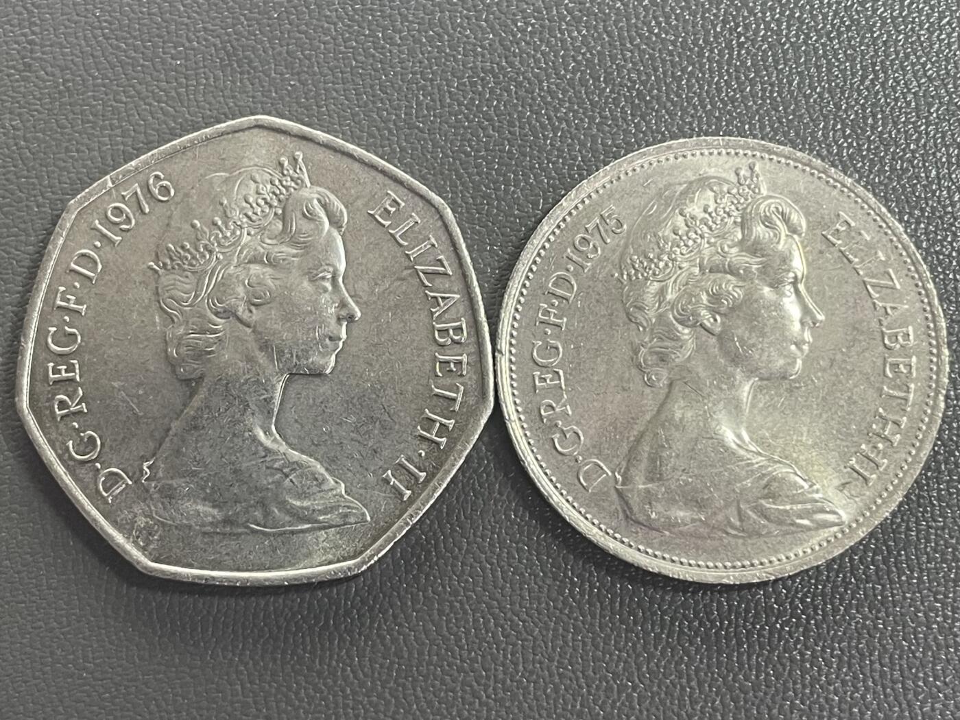 回流0201 英国新便士两枚