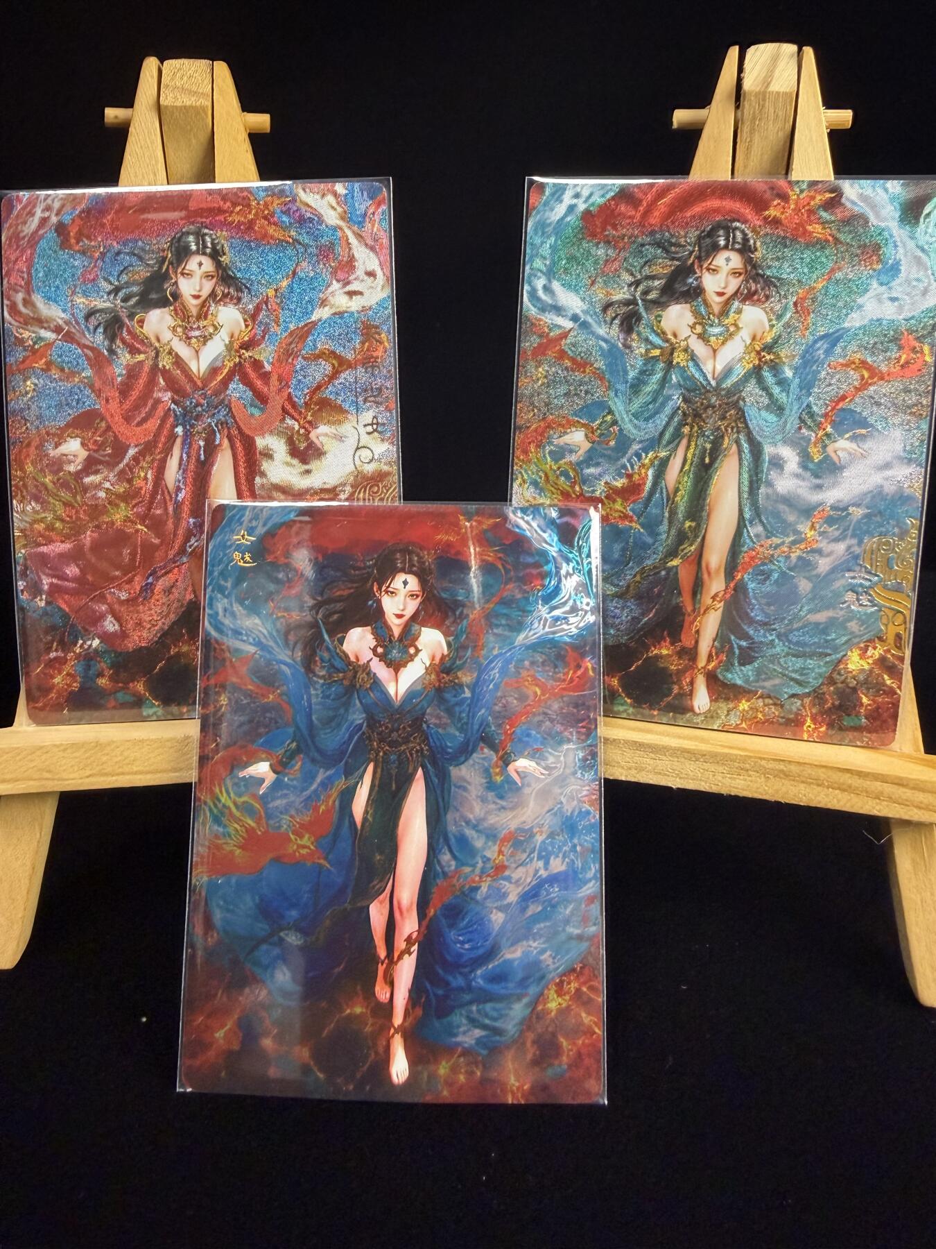 奇点专场 无佣金 不寄存 不收拍 助攻奇点  需要多宫大佬请私聊 部分卡牌设有底价（即使有底价也会比市场价便宜的多，懂的自然懂） 拒绝小号抬价 大家放心拍 所有拍品部分套有卡膜 部分卡牌多宫 自制卡牌 不包厂瑕 放大镜 品控 勿拍 流拍商品会循环 感谢大家支持 留个关注 不定时上新 谢谢 奇点卡牌 宗rich玄灵谱 女魃三工艺