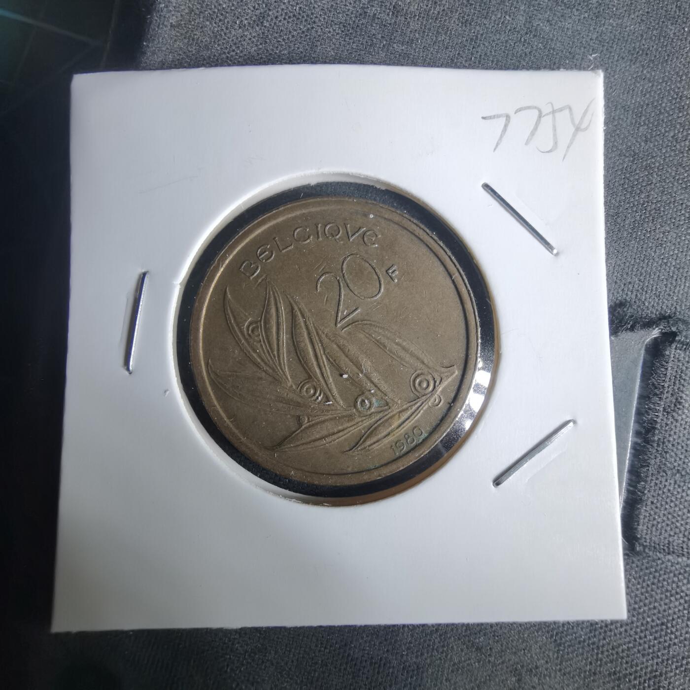 沼泽如烟--第977场 比利时1980年20法郎