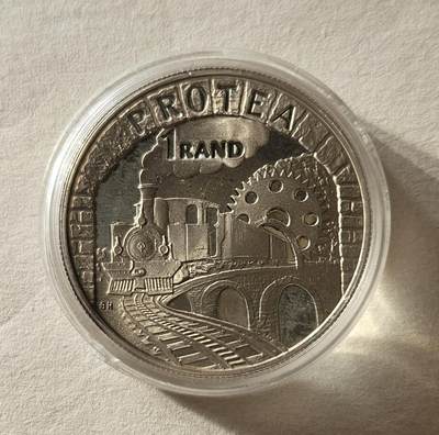 【币将精彩】世界钱币拍卖拍卖（2026-5-6） 南非1995年火车15克银币带证书包装原盒密封氧化