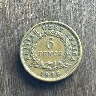 【本场4.12号发货】★第145加场★精品硬币 套币专场 不寄存，200包邮。不满200元，支付5元运费。《接受代拍 代送NGC评级》 - 12【无寄存】1938 英属 西非 6便士 铜币