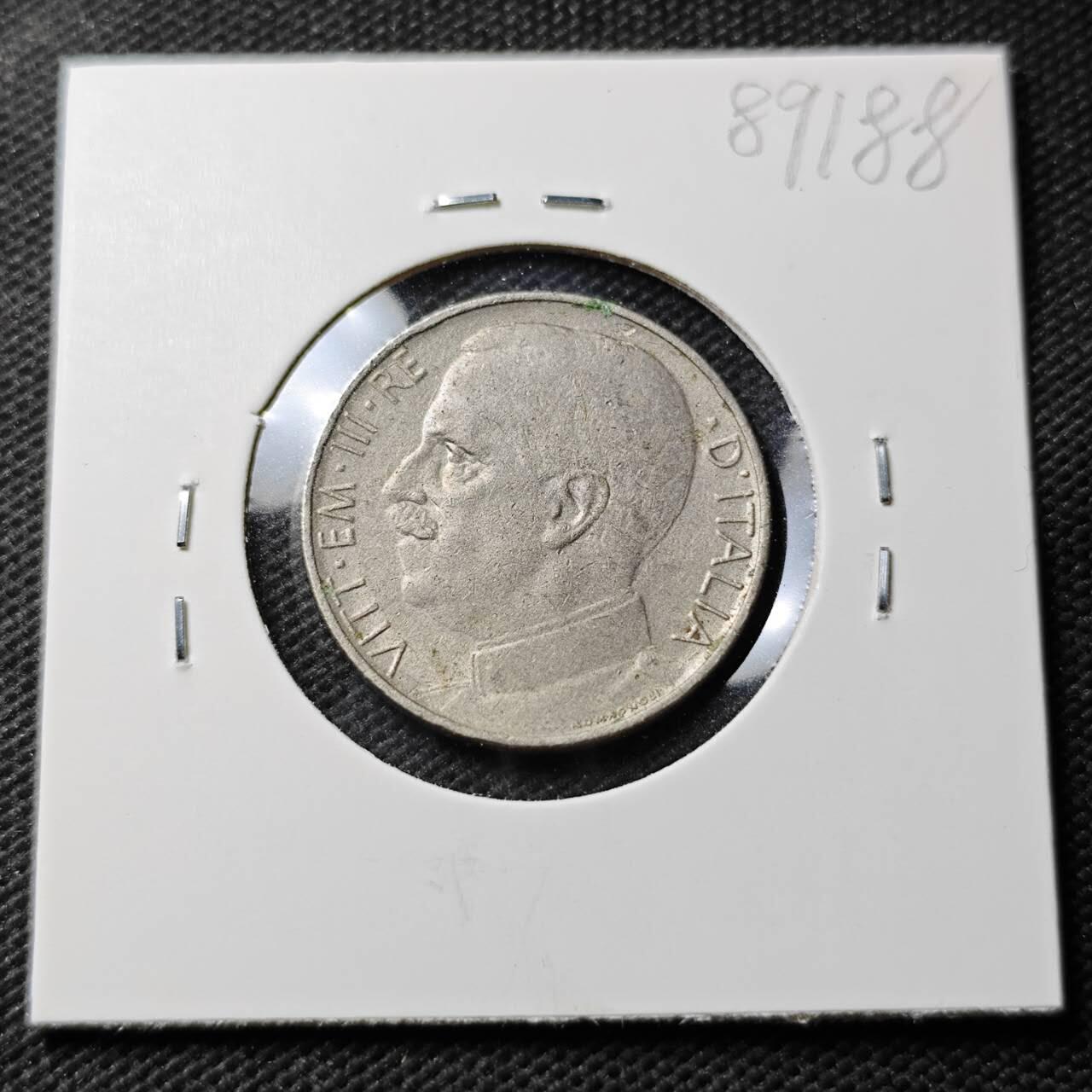 KK钱币收藏小铺  第389期  2月预留时间 周末发货  1925意大利50分 四狮子