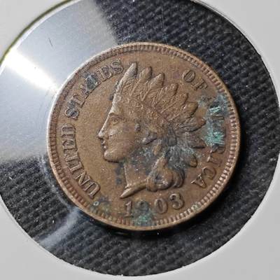 KK钱币收藏小铺  第389期  2月预留时间 周末发货 -  1903美国1分铜币