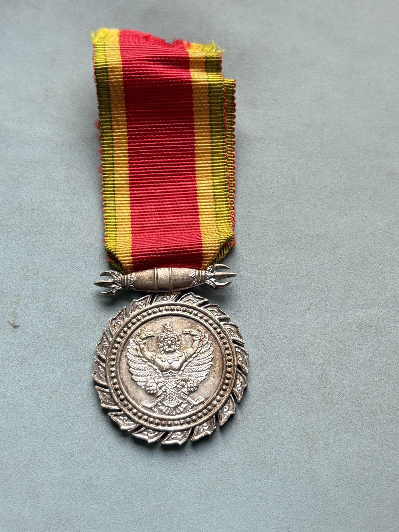 盛世勋华——号角文化勋章邮票专场拍卖第302期 泰国白象奖章 早期银制 白象勋章的奖章版 重19克，银价400+