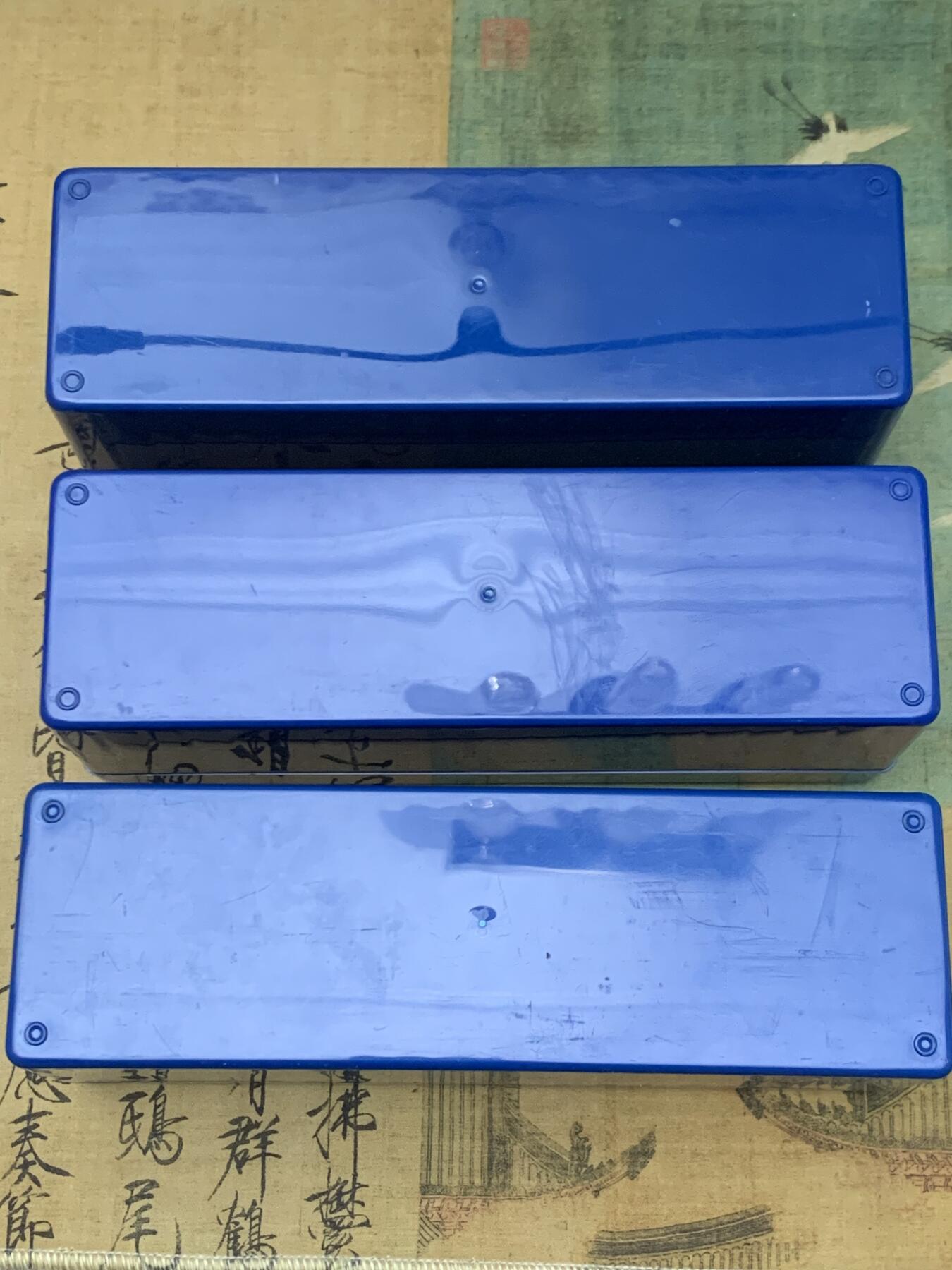 《竞宝斋》第462场 周日，周一，2场连拍 （全场包邮）欢迎送拍 三个一组 PCGS评级币大号正版收纳盒（每个可装20枚PCGS评级币）蓝色 细节见图