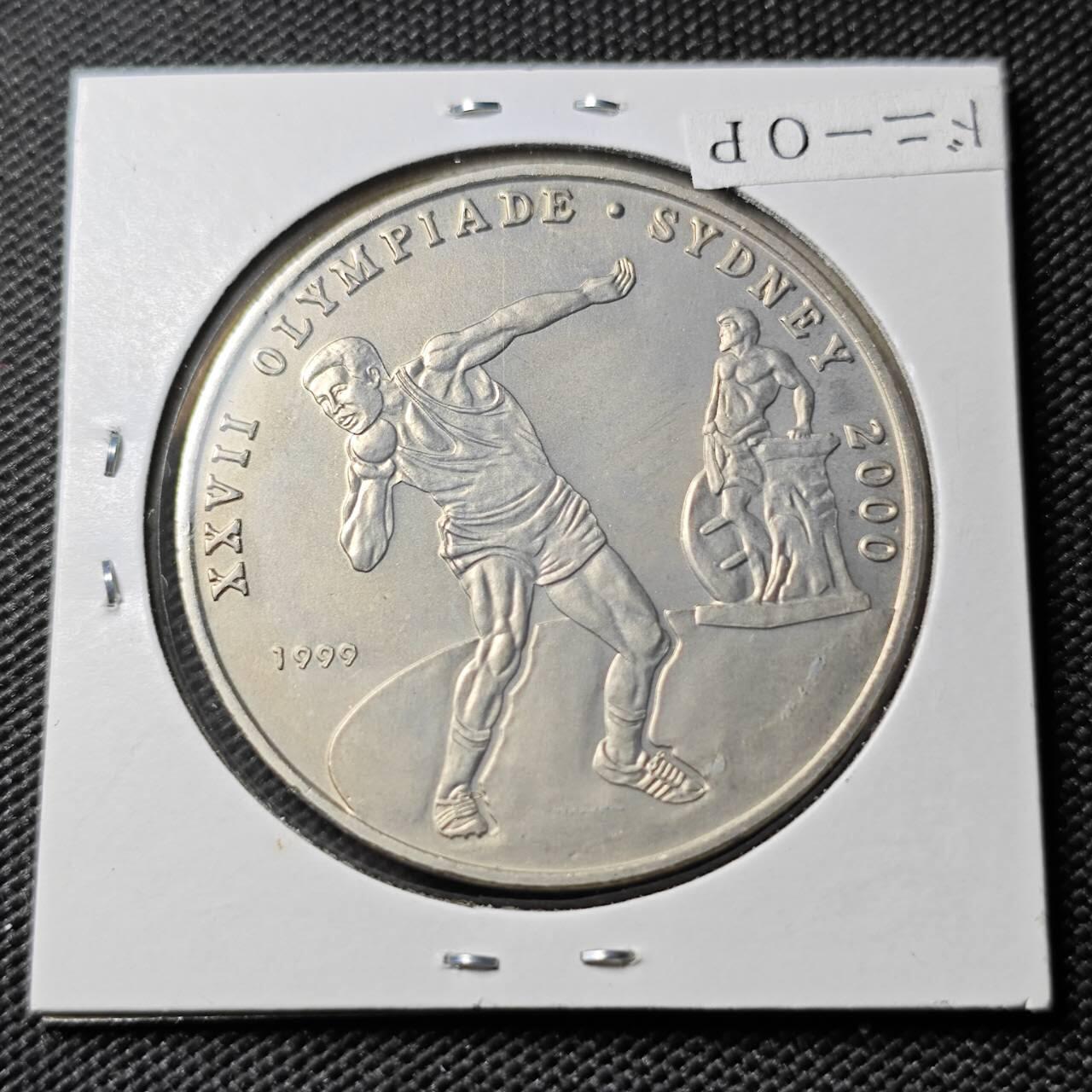 KK钱币收藏小铺  第399期  百期特拍（四拍之三）2月预留时间 周末发货  刚果1999年100法郎 悉尼奥运会纪念币 