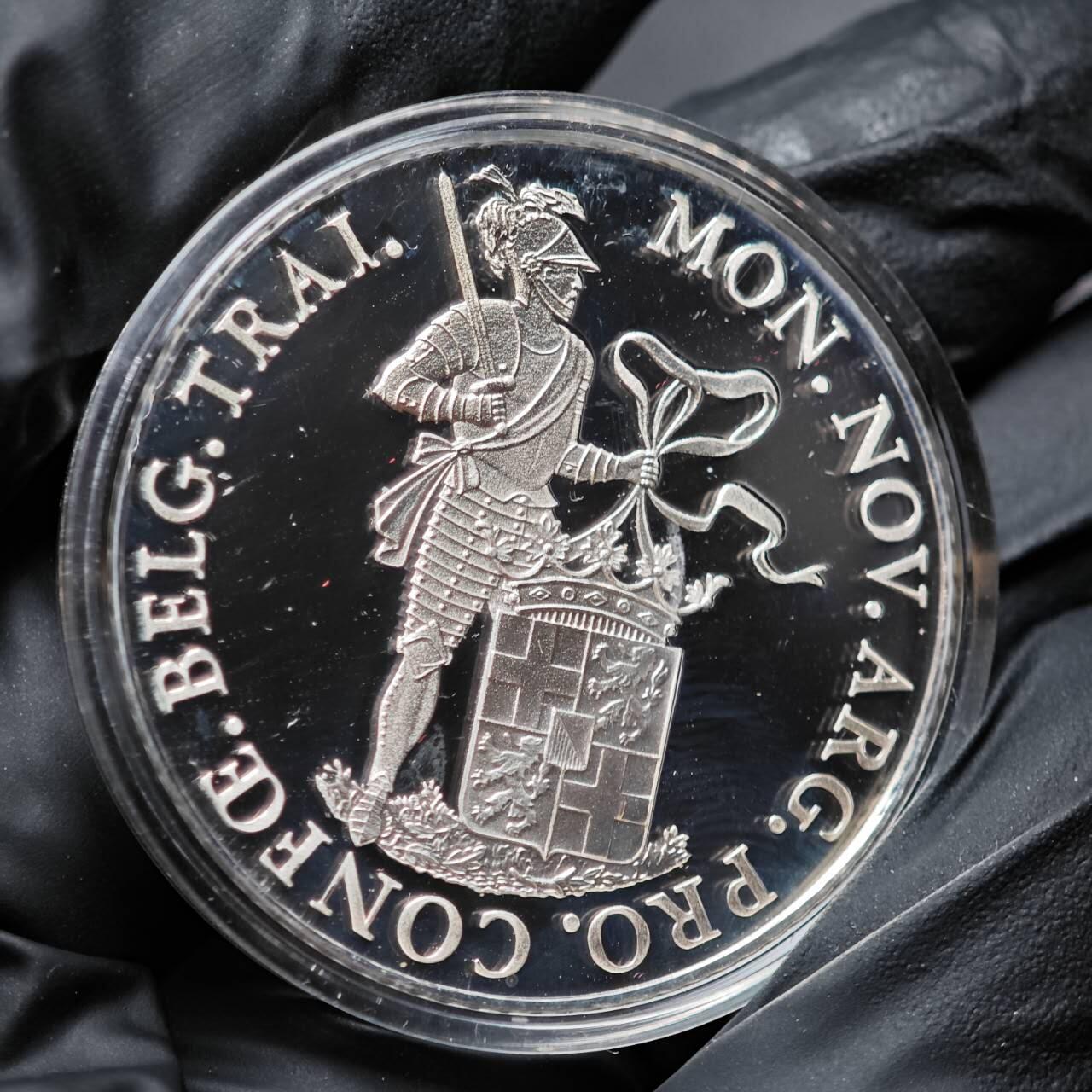 金瓯小拍第三期 古今币章 银价专场 荷兰杜卡特复刻精制银章1989年 28.3克