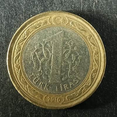 逸泉钱币2026第十五场世界钱币纪念币纸钞A883-1213A - 1074 欧洲土耳其1里拉双色币