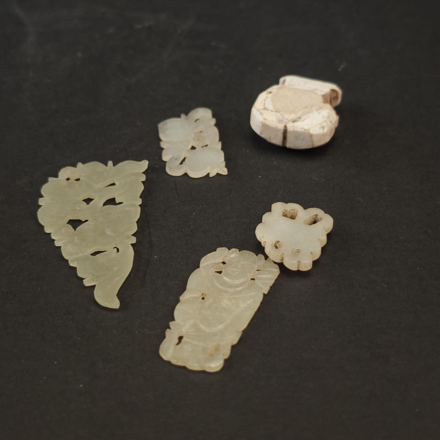 上海都达杂项专场九（全场包邮） 清 各式旧玉、玛瑙 5件1-38