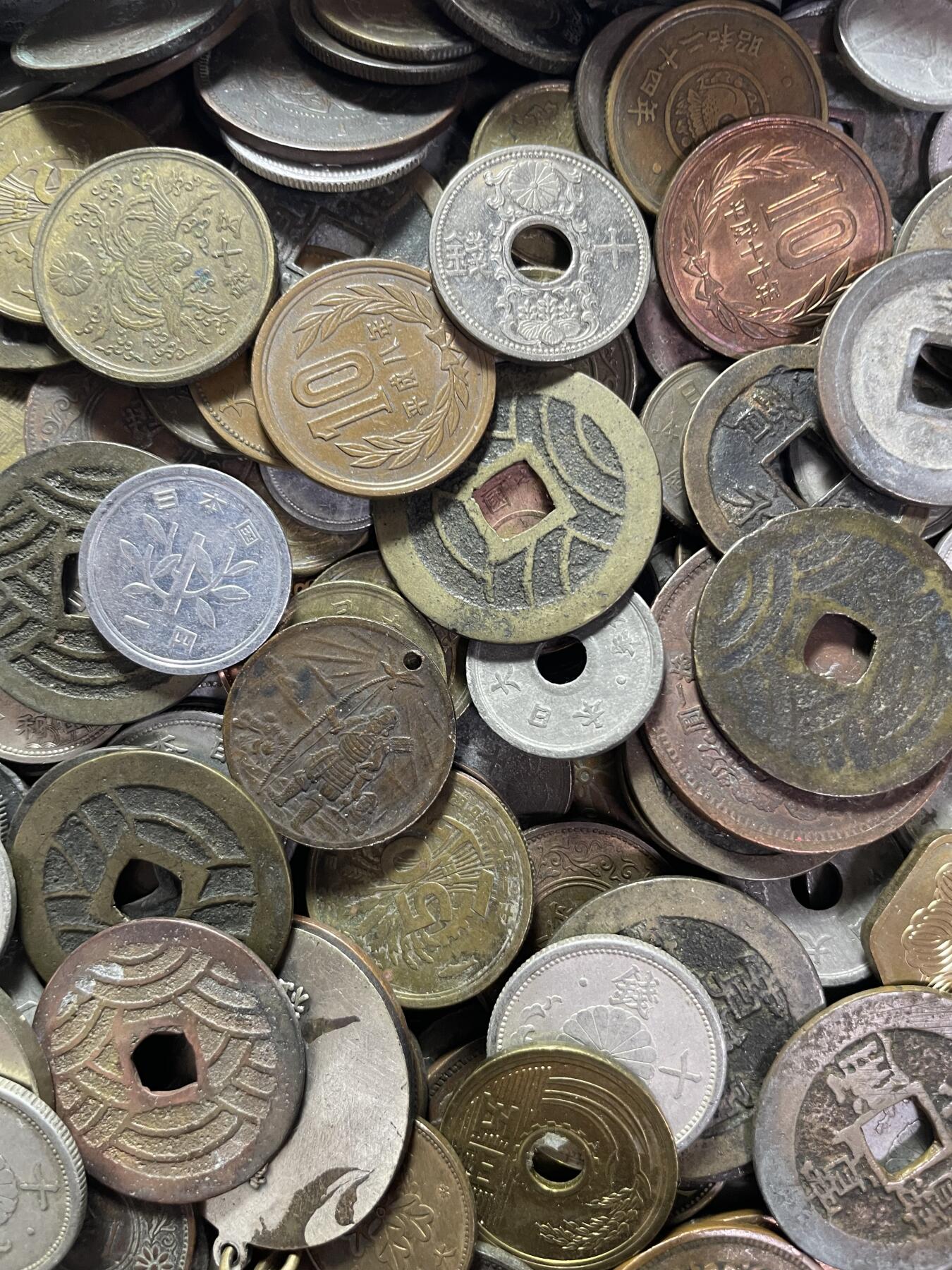 回流0125 日币2.9公斤（5.8斤）烂破币已扔