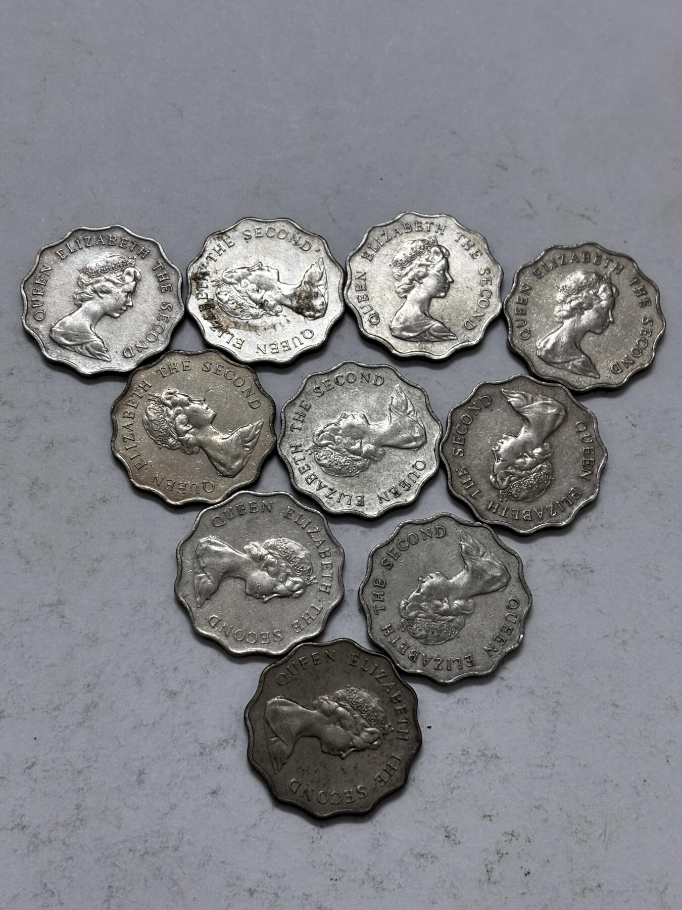 文馨钱币收藏 2026新年第五场（第 291 场）【长期接代拍品】 好品 1981 年英属香港花边贰元 10 枚