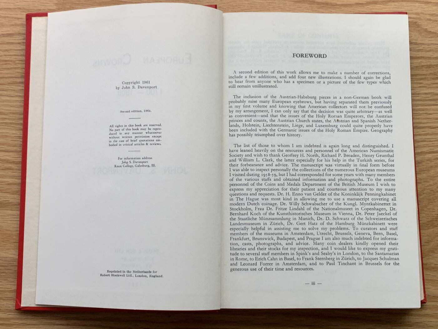 《竞宝斋》第462场 周日，周一，2场连拍 （全场包邮）欢迎送拍 达文波特欧洲克朗1700-1800，绝版权威目录，PCGS和NGC编号来源，本身也是藏品