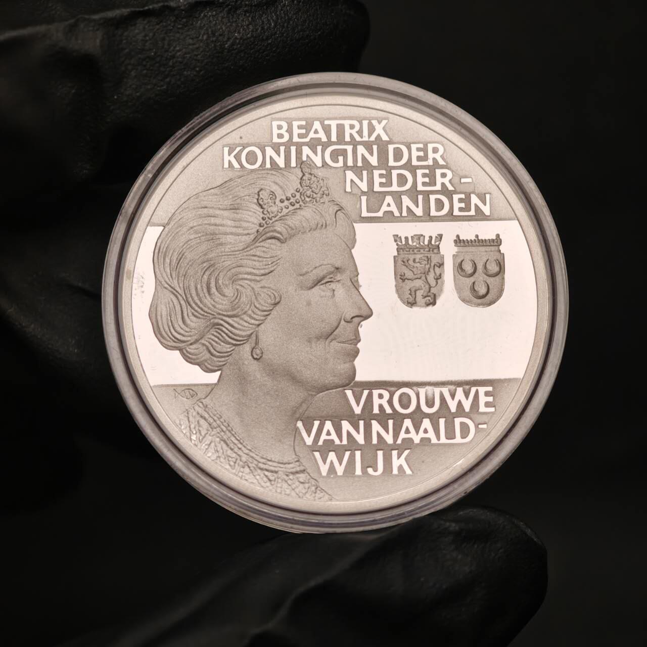 金瓯小拍第三期 古今币章 银价专场 荷兰双盾徽精制银章 25克 铸造精细